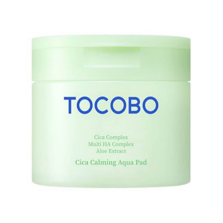 Успокаивающие аква-пэды с центеллой Tocobo Cica Calming Aqua Pad, 60 шт