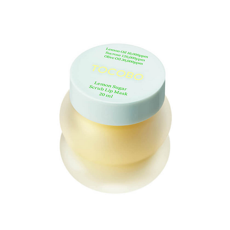 Несмываемая сахарная маска-скраб для губ Tocobo Lemon Sugar Scrub Lip Mask, 20 мл