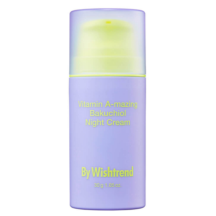 Ночной крем с ретинолом и бакучиолом By Wishtrend Vitamin A-mazing Bakuchiol Night Cream, 30 мл