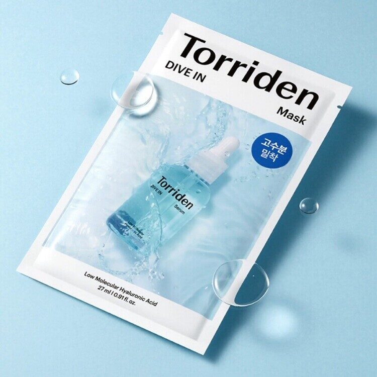 Тканевая маска для глубокого увлажнения Torriden DIVE IN Low Molecular Hyaluronic Acid Mask, 1 шт