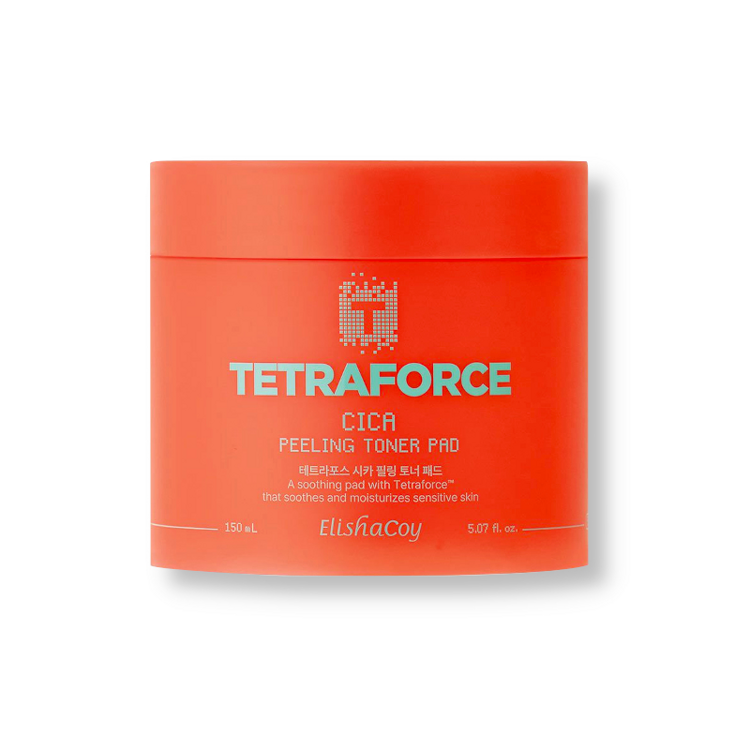 ELISHACOY Тонер-пэды Tetraforce Cica Peeling Toner Pad, 60 штук