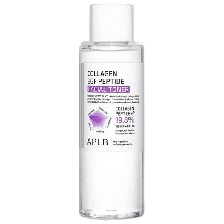 Тонер для упругости кожи с пептидами APLB Collagen EGF Peptide Facial Toner, 160 мл